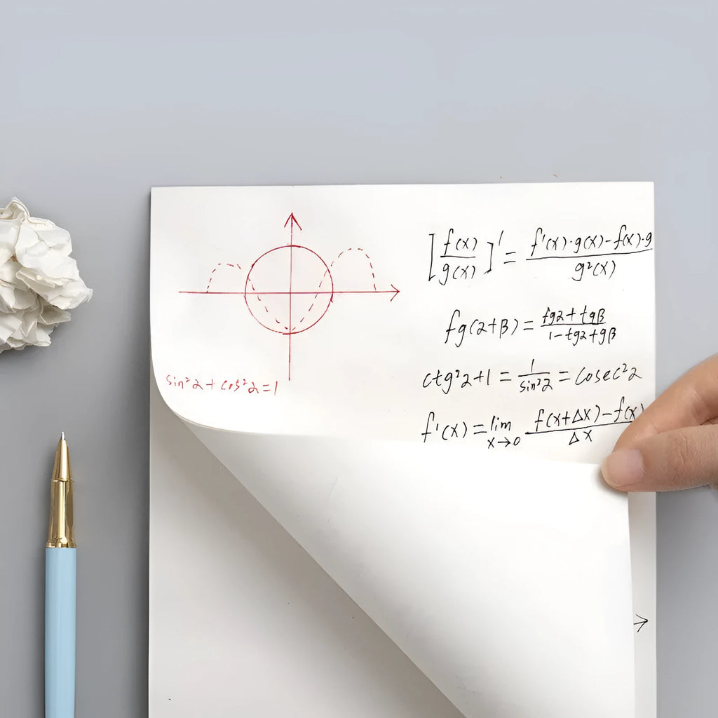 Blank draft book paper notebook 250 x 170 mm with simple style and eye protection feature