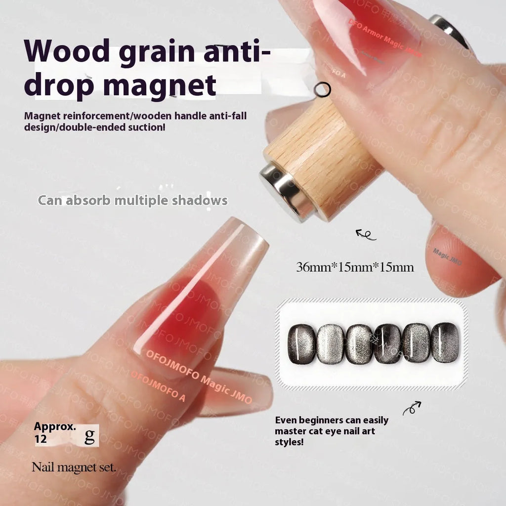 Cat eye gel nail polish double-headed magnetic rod set made of plastic for nail art