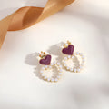 Geometric tassel ear clips with clip-on fastening for non-pierced ears, colour G0053.