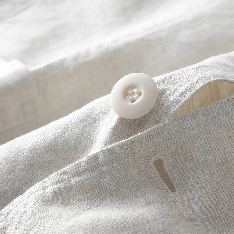 Men's casual linen suit jacket in loose fit with long sleeves available in five colours