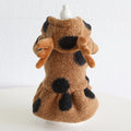 Polka dot elk couple pattern pet clothing for dogs and cats in cloth material