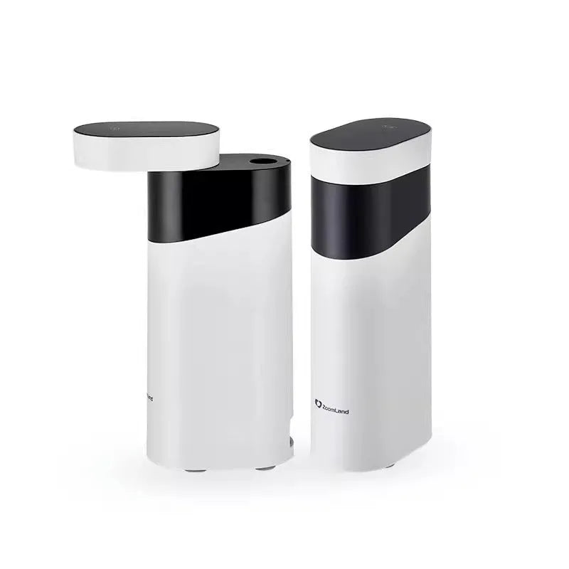 Black and green desktop instant water dispenser with nano heating film and under 1 litre capacity