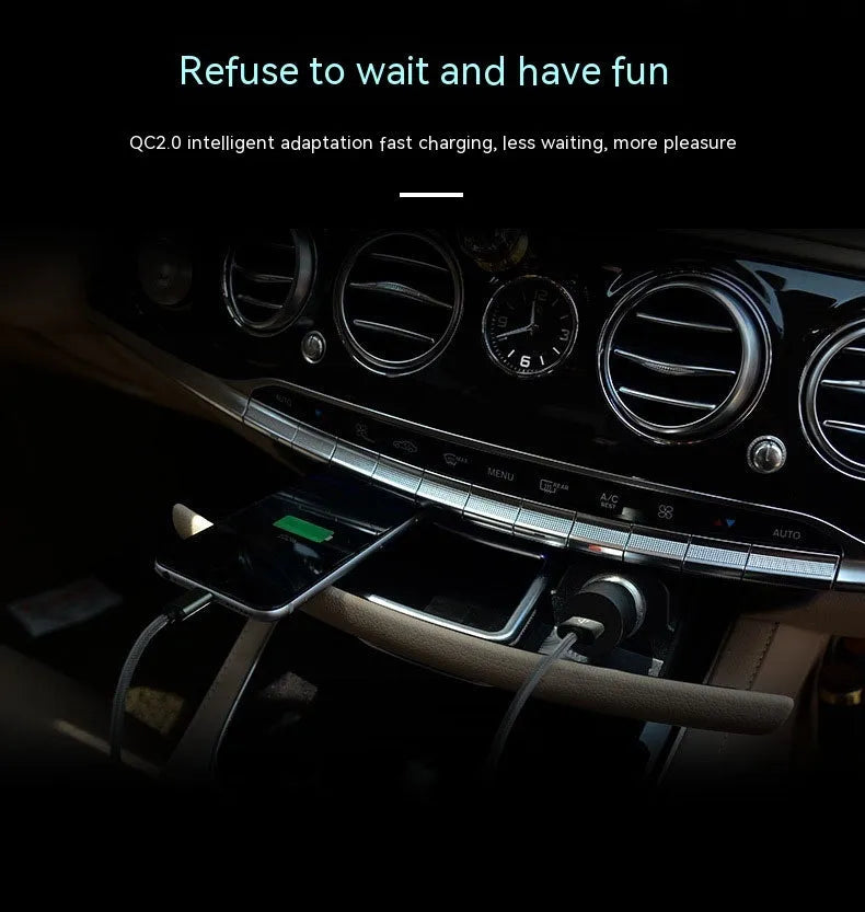 QC30 single port USB car charger with QC2.0 fast charging for mobile devices
