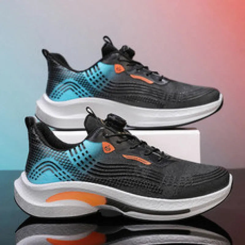 Men's low-top running sneakers with mesh lining and rotating buckle in three colour options