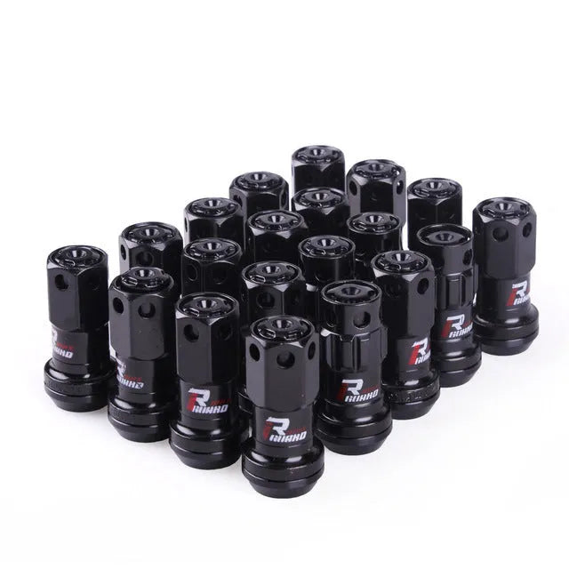 Aluminium alloy automobile wheel hub nuts in multiple colours with M12 thread specifications