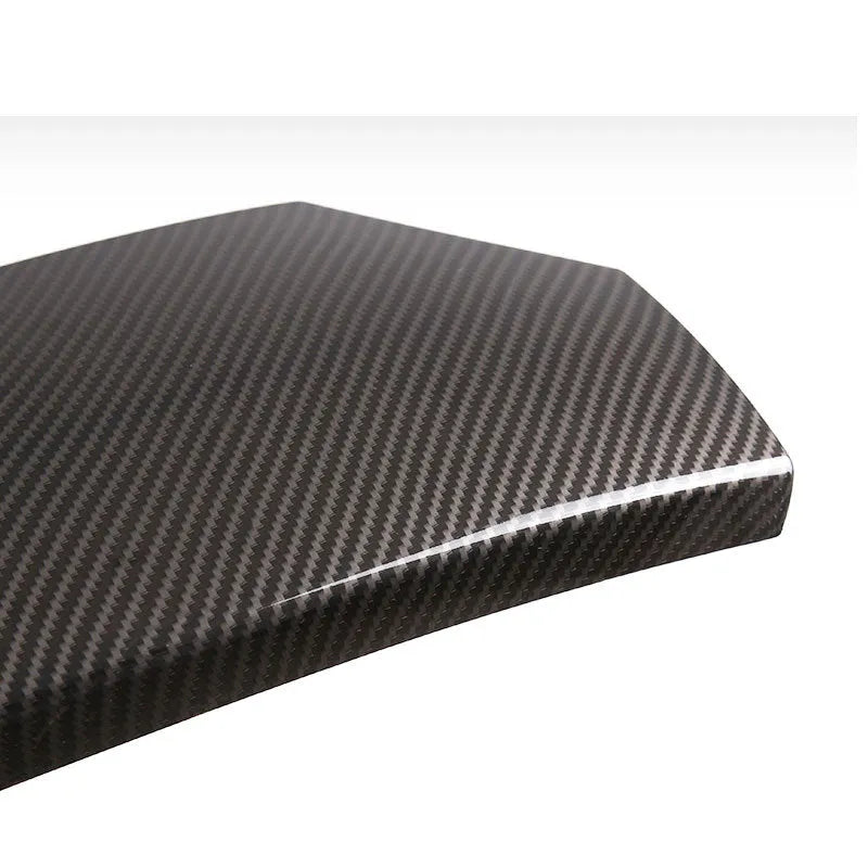 ABS carbon fibre pattern armrest box protective cover 3-piece set for car centre console