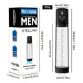 Men's electric penis pump for vacuum stretching exercises with ABS and TPE construction