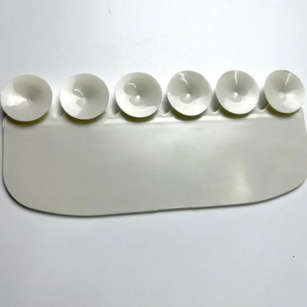 White curved PVC urine blocking board for children's toilet training against toilet