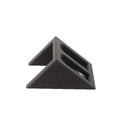 Black plastic punk-style pistol display stand for collectible models.