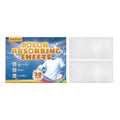 Pack of 30 white colour absorbing laundry sheets for preventing dye transfer.