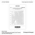 Today's Happy Series message sticky notes pad showing four colour options and 30-page writing paper