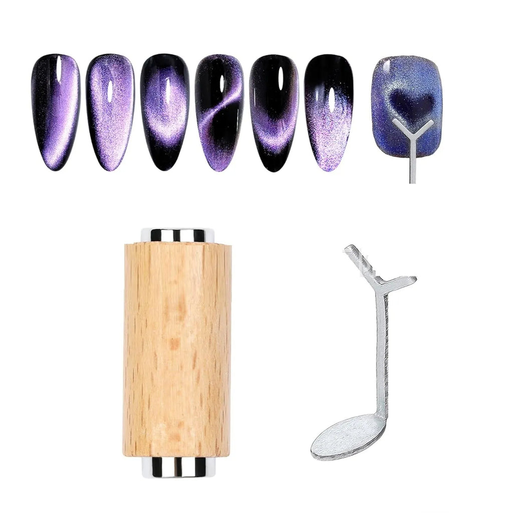 Cat eye gel nail polish double-headed magnetic rod set made of plastic for nail art