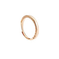 Simple gold wheat open couple ring set with adjustable copper band in J1089 women's gold colour