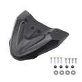 Black ABS plastic fixed wind front wing accessory for KTM 390 and 790 Adventure motorcycles.