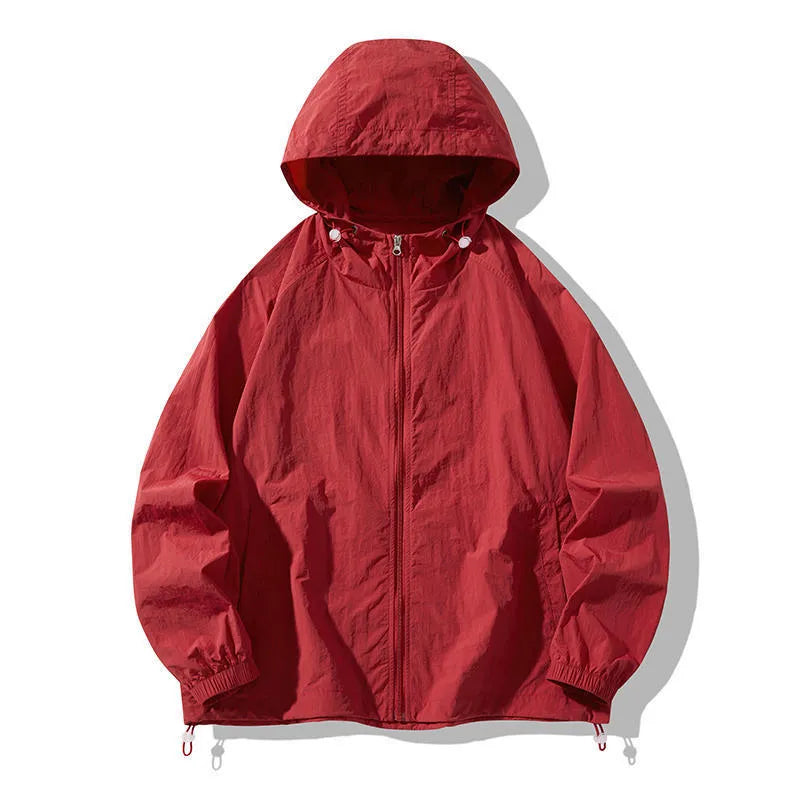 Unisex outdoor sports jacket in loose fit available in multiple colours for sun protection
