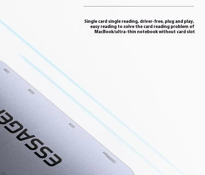 11-in-1 USB-C expansion dock with Gigabit Ethernet port, HDMI, USB-A ports and 20cm cable