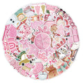 50 Christmas decoration waterproof stickers in cute style for cars phones computers