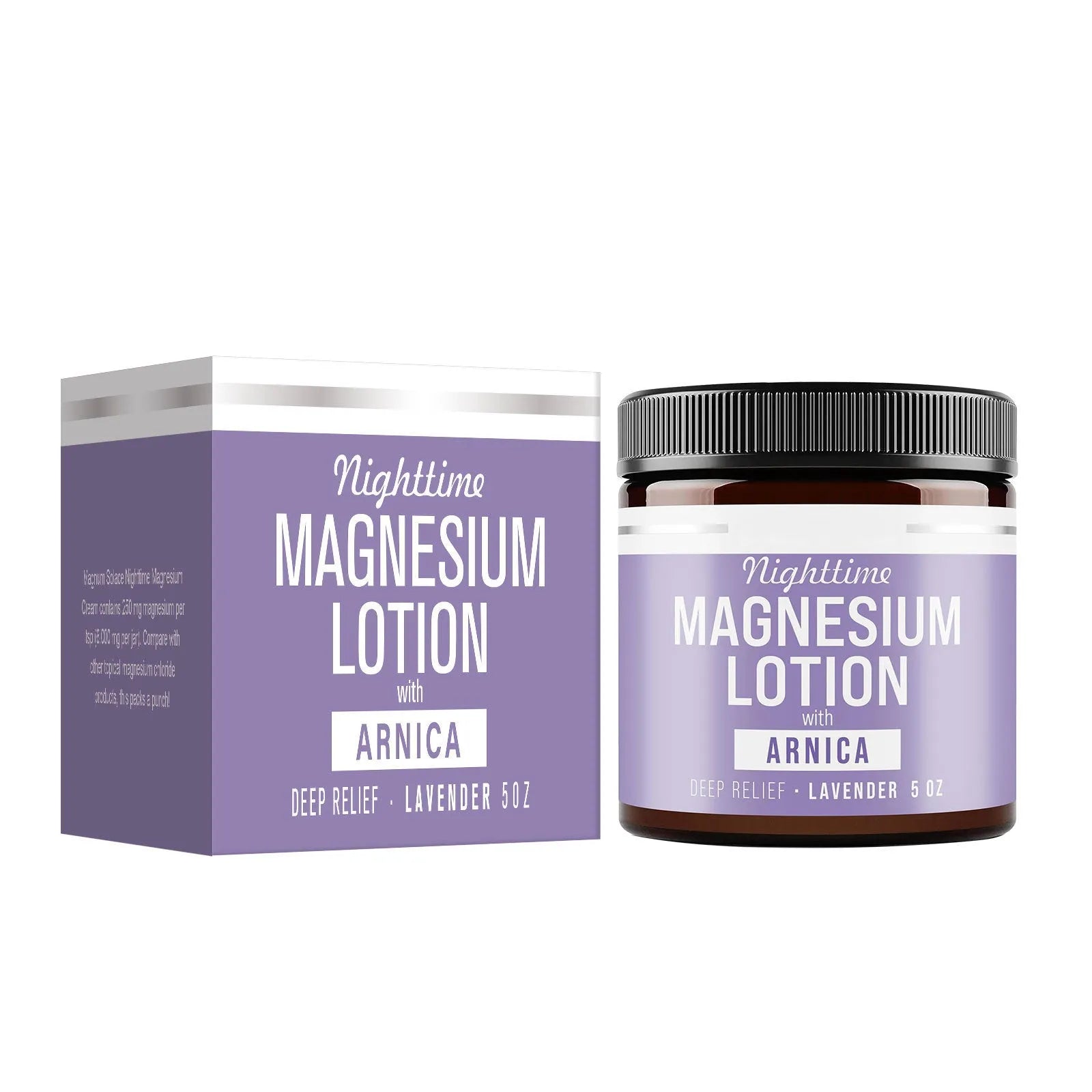 Magnesium body butter cream in 7.1cm container with 150ml content
