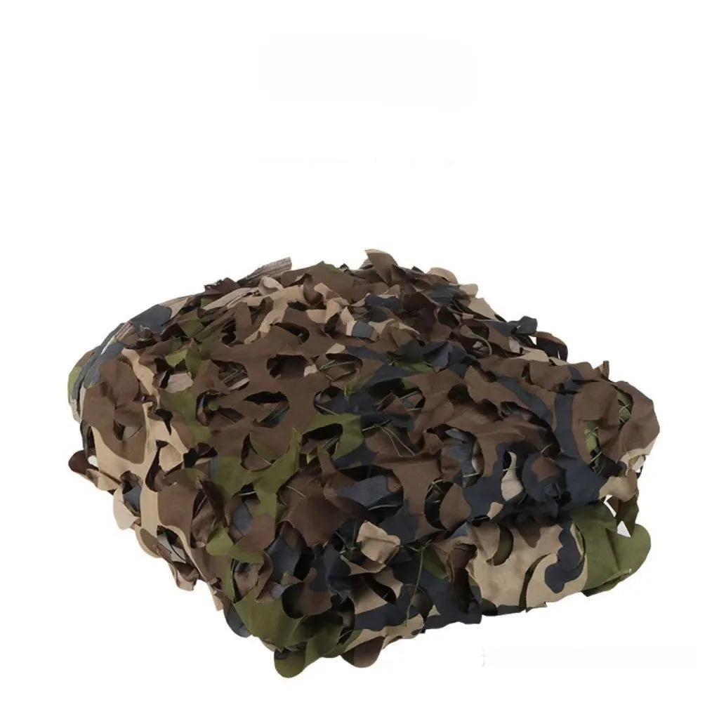 Green camouflage netting set with blocking net for sunshade and concealment