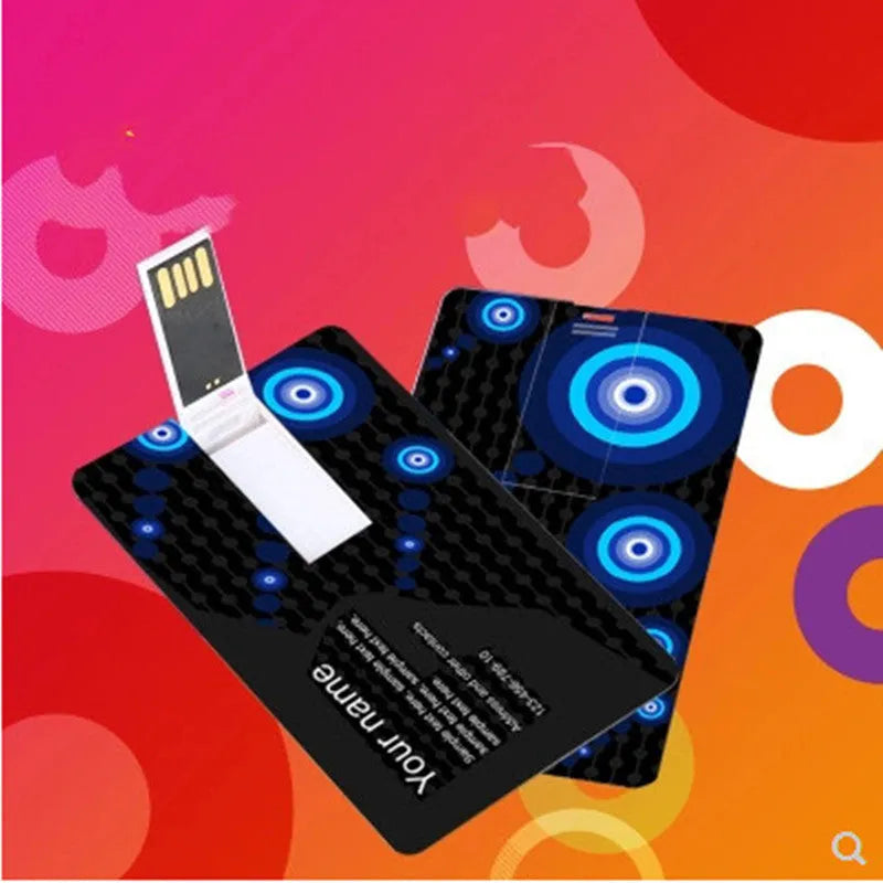 Creative gift USB flash drive business card shape, plastic shell, 10 g, 8.5*5.6mm, USB 2.0.