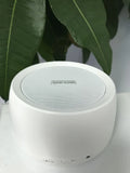 White noise sleep aid machine with compact USB design in white finish