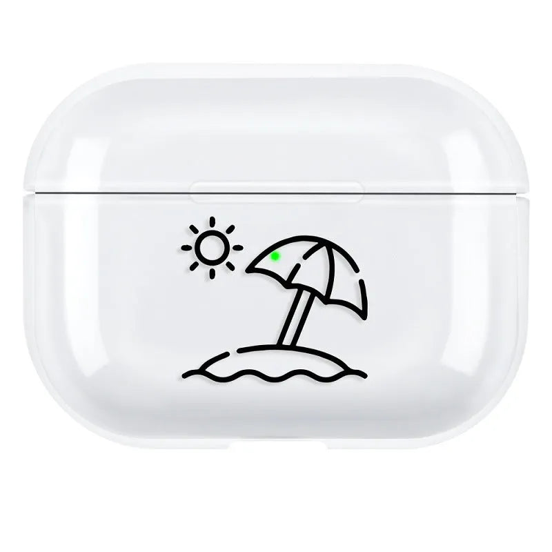 AirPods Pro 3 protective shell case in PC plastic solid colour design