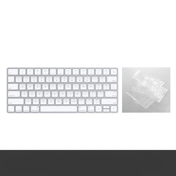 White Apple G6 Bluetooth wireless keyboard with ultra-thin metal construction and multimedia keys