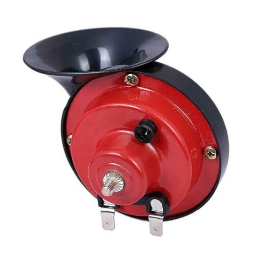 12V red snail horn with copper voice coil and plastic diaphragm for motorcycle