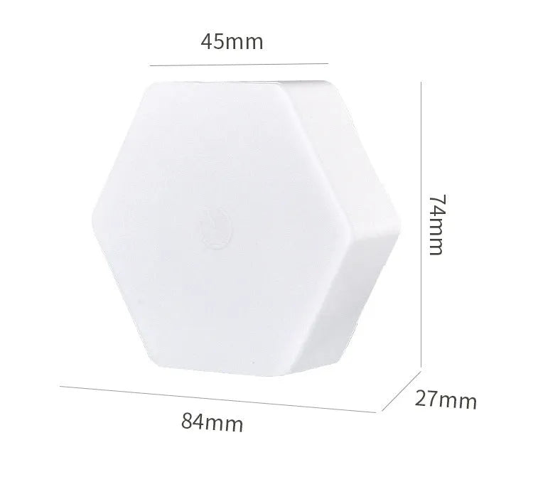 White wireless remote control pat light with touch controls and remote operation