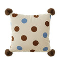 Cartoon animal printed sofa cushion pillow in blue, brown, or white colour