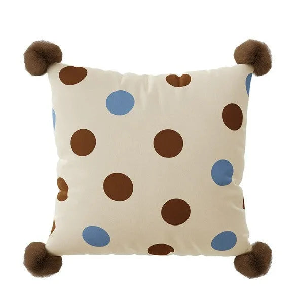 Cartoon animal printed sofa cushion pillow in blue, brown, or white colour