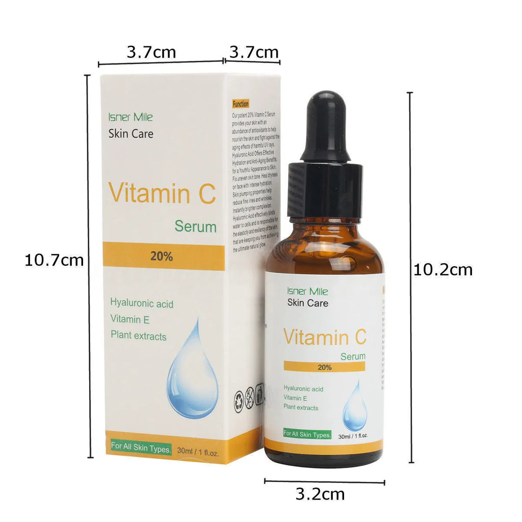 30ml bottle of Vitamin C undiluted face essence for brightening dull skin and shrinking pores