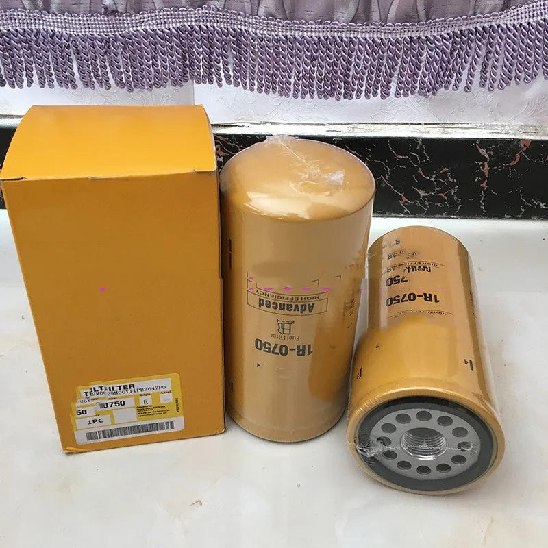 1R-0750 specification fuel filter element with filter paper construction for oil impurity removal