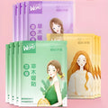 A single self-heating uterus warming plaster with herbal paste for abdominal application.