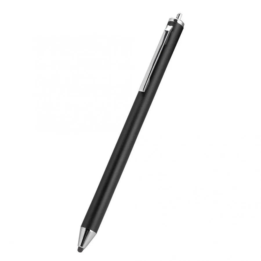 Metal fine-point capacitive stylus for phone and tablet touch screens in seven colour options.