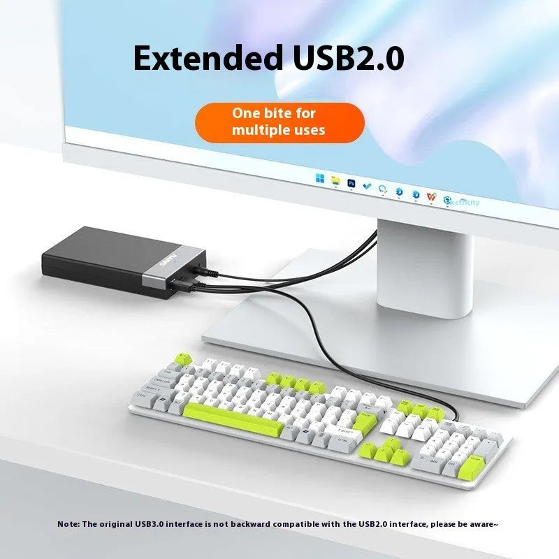 3.5-inch SATA to USB hard disk enclosure with sliding cover in black and silver colour option
