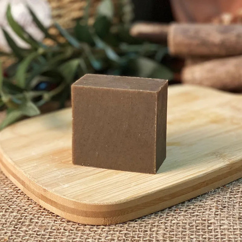 72g nine herb cold process shampoo soap bar, silicone oil-free solid hair cleanser