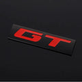 Turbocharged Hybrid metal car sticker emblem, 7.5 x 2cm GT badge in Black or White for car body