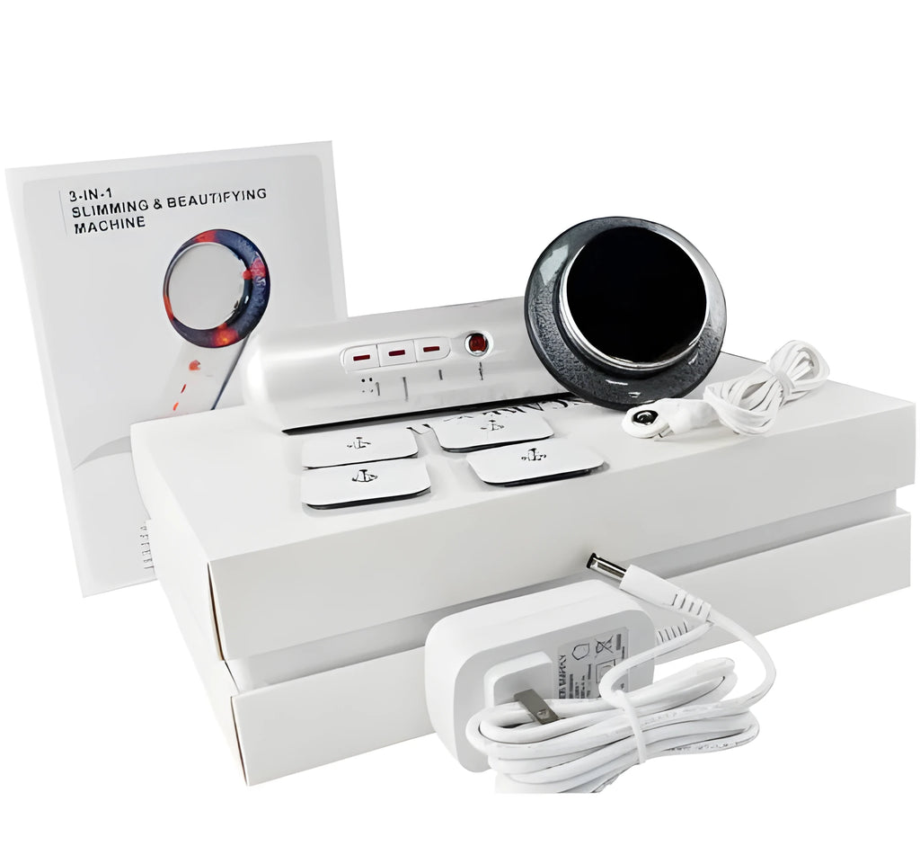 Ultrasonic massage beauty instrument with EMS and infrared heat therapy, 560g, for face and body use
