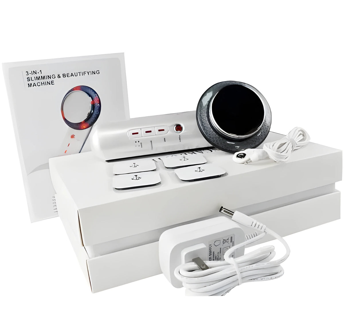 Ultrasonic massage beauty instrument with EMS and infrared heat therapy, 560g, for face and body use