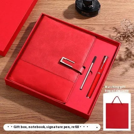 A5 soft pu leather notebook in business brown colour with wood-free paper pages