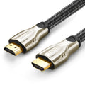 Version 2.0 4K HDMI cable with gold-plated connectors showing length options