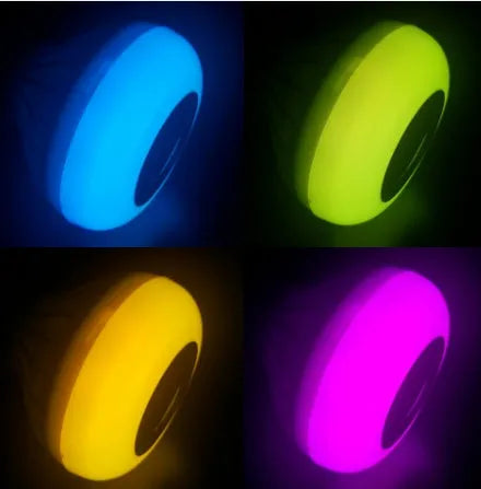 White Bluetooth LED bubble lamp bulb with E27 base and remote control
