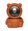 Bear brand white 1080P WiFi security camera with wide-angle lens on a stand
