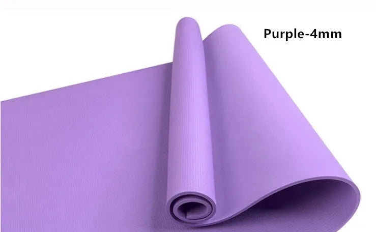EVA fitness yoga mat in red, blue, green, purple, black or yellow with 4mm or 6mm thickness