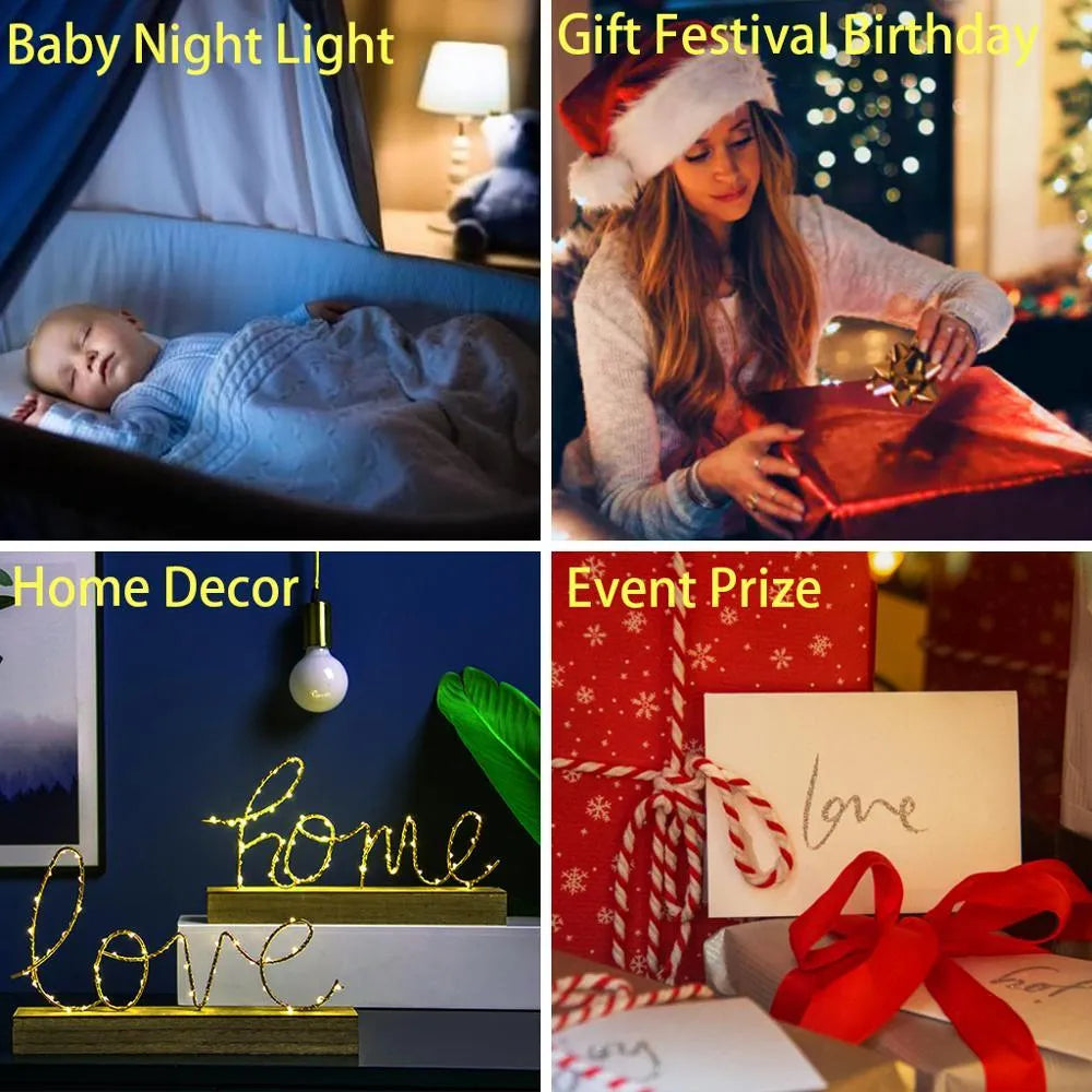 3D acrylic LED night light in European style showing dimensional shade design