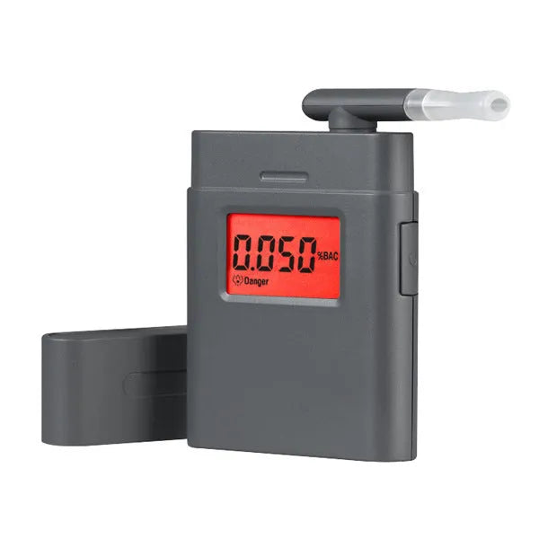 Black AT-838 personal breathalyser alcohol detector for drivers.