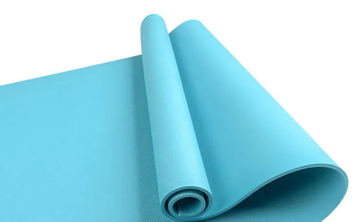 EVA fitness yoga mat in red, blue, green, purple, black or yellow with 4mm or 6mm thickness