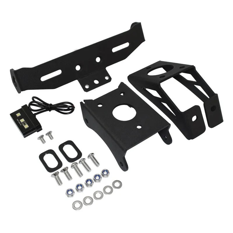 Black aluminium alloy short tail licence plate holder bracket for Honda motorcycles