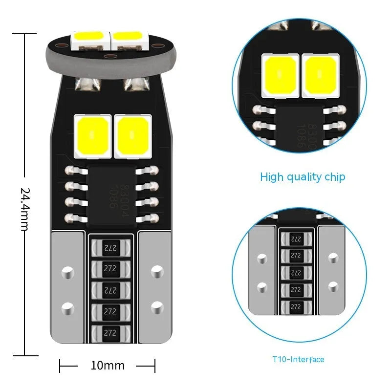 10mm diameter car license plate reading lamp with white LED light